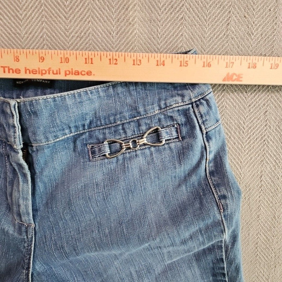 New York & Company Jeans Women's Denim 12 (32x31) Light Blue Wide Leg 11in Wide - Picture 8 of 16